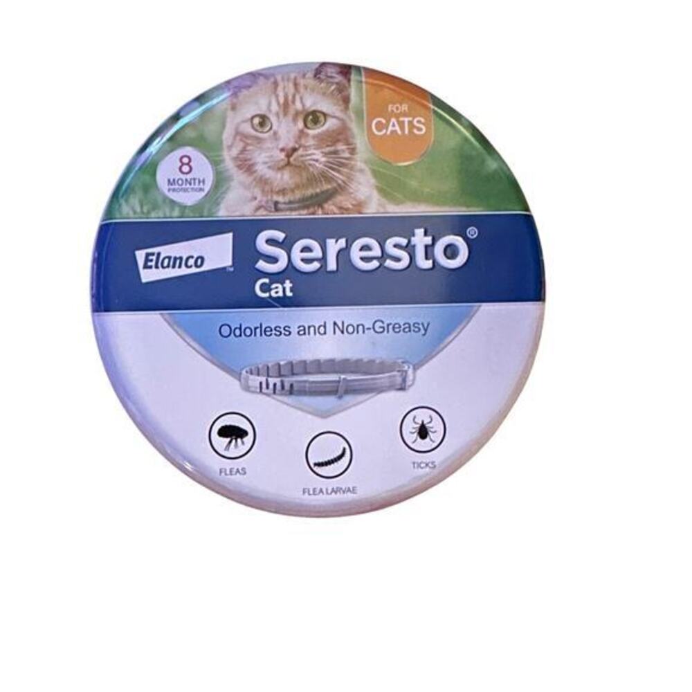 New Elanco Seresto Cat 8 Month Flea & Tick Prevention Collar